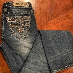 Rock Revival Mid Rise boot cut jean